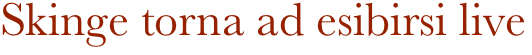 Skinge torna ad esibirsi live